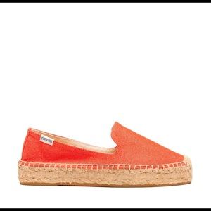 🆕LISTING! Red canvas 1" platform espadrilles